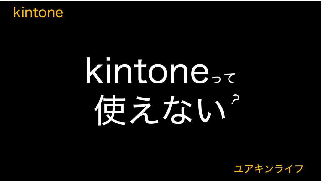 【結論】kintoneは使えない！？その理由を事例とともに解説